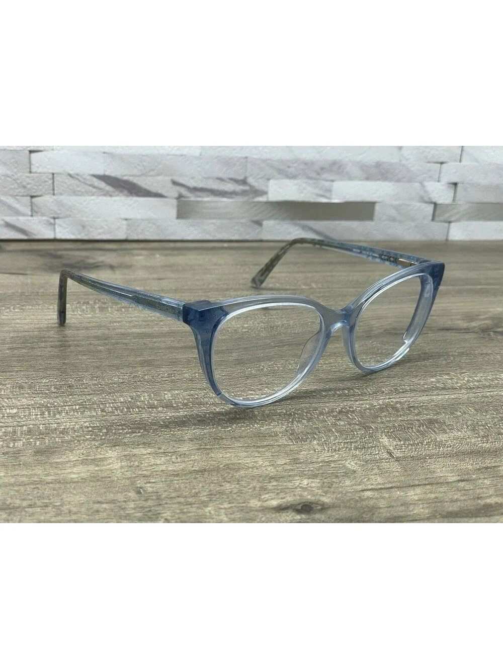 BEBE BB5208 (428) BLUE ANIMAL AUTHENTIC EYEGLASSES 52[]17-135 FRAMES ONLY